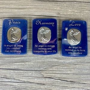 Russ Berrie & Co. Peace, Harmony and Love
Pewter Pocket Guardian Angel.